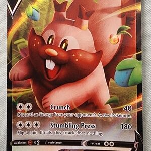 Pokemon Trading Card with Squirrel Character